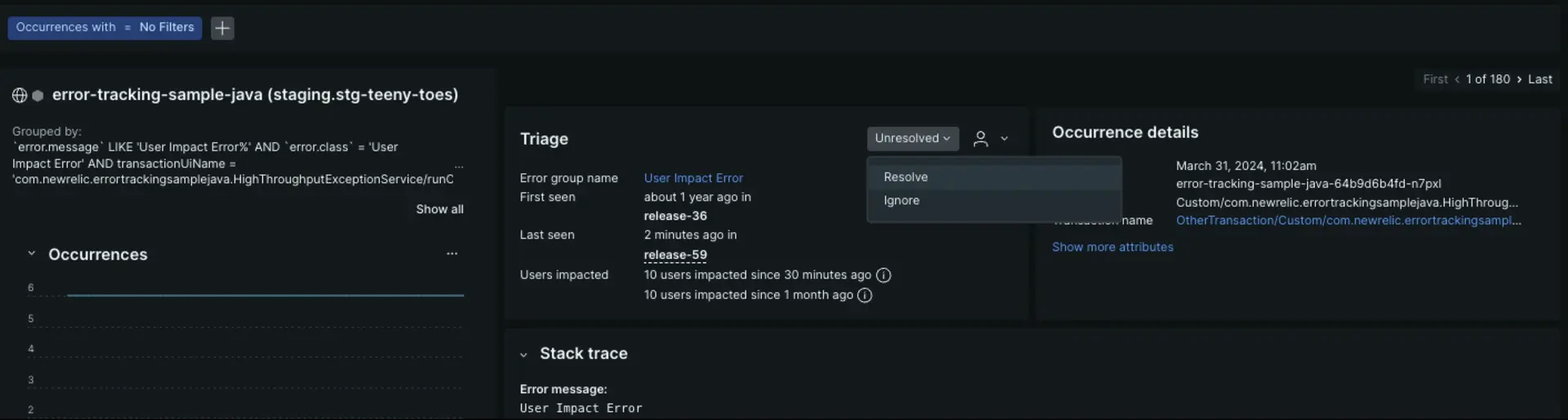 A depiction of how to triage errors in APM