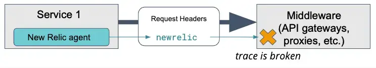 Diagram showing dropped header information.