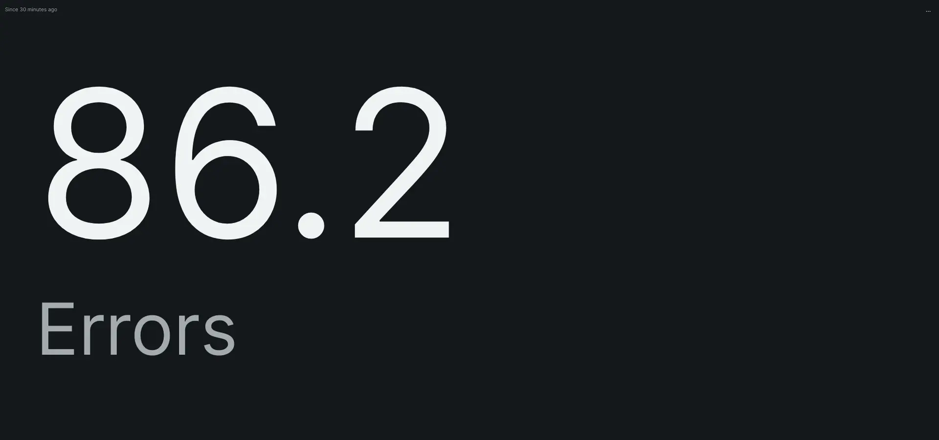 A screenshot displaying an example of the rate() function without TIMESERIES