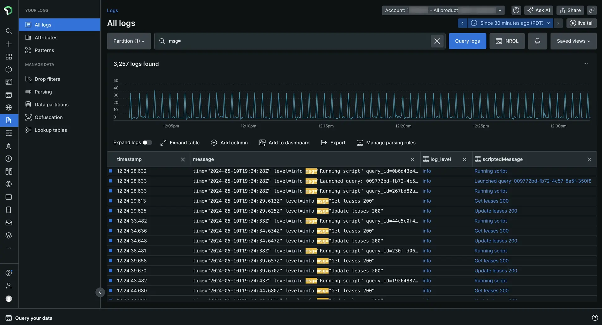 Screenshot showing the final results after you create the rules