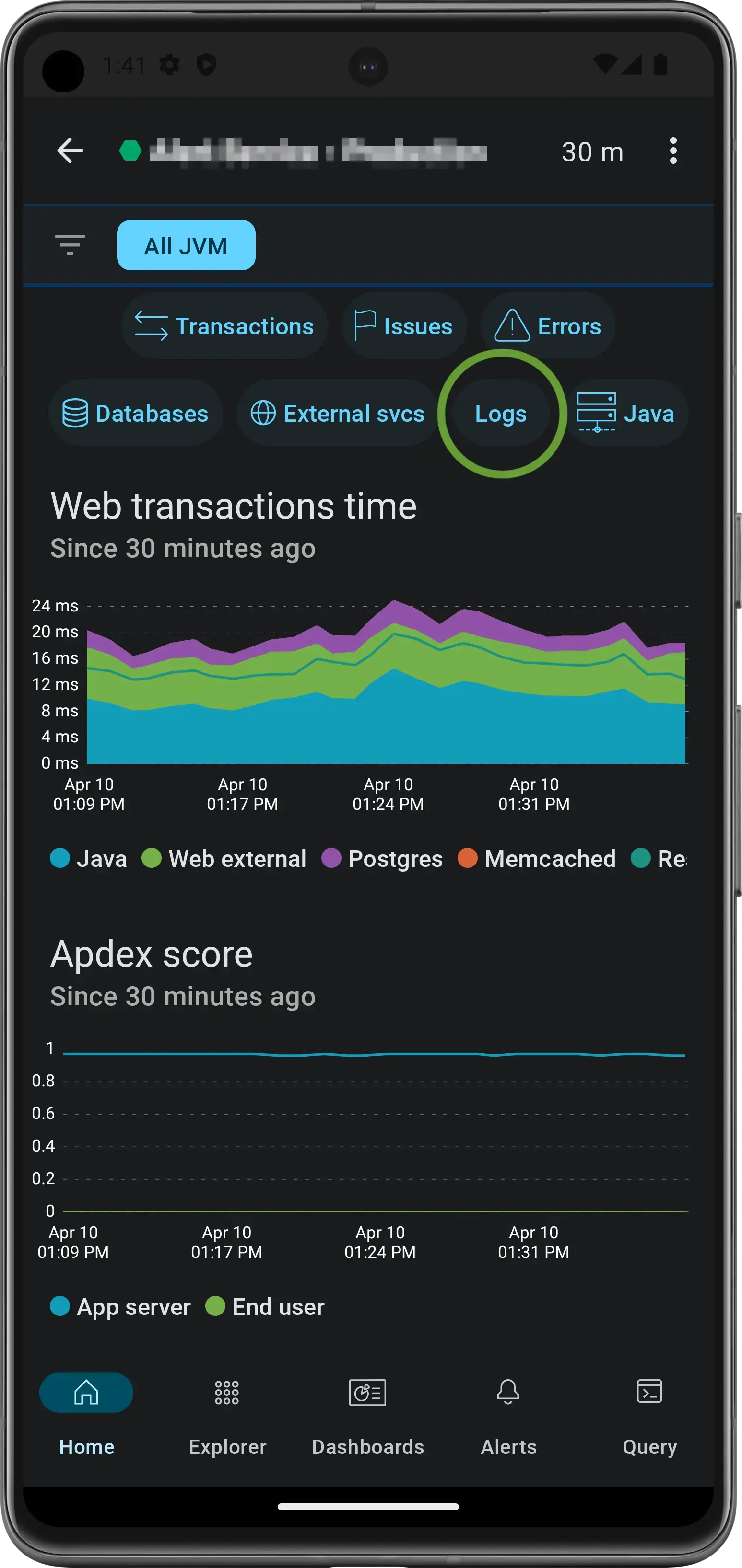 New Relic Android 5.2.2 Screenshot C