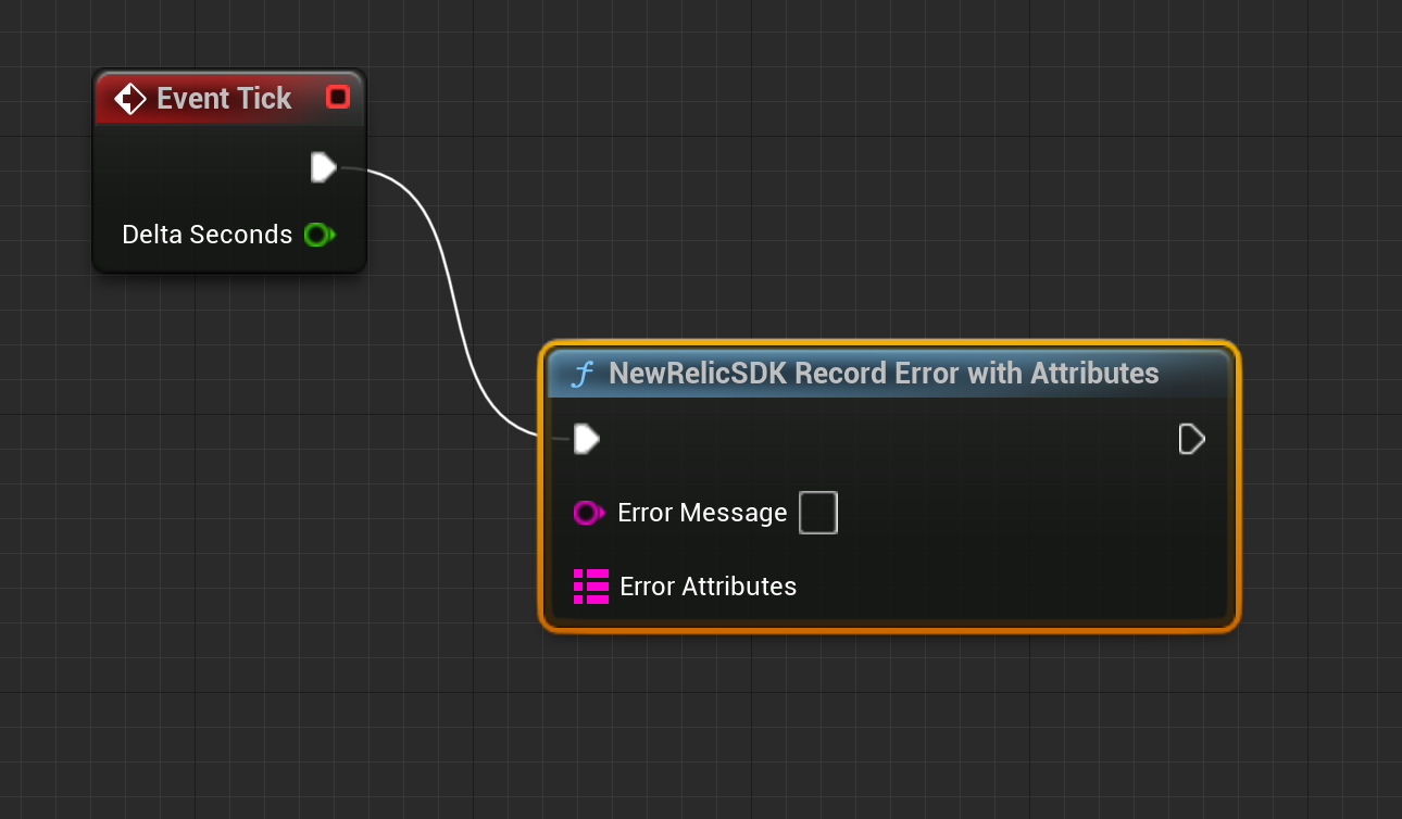 Screenshot of the Unreal Engine Plugin Record Error