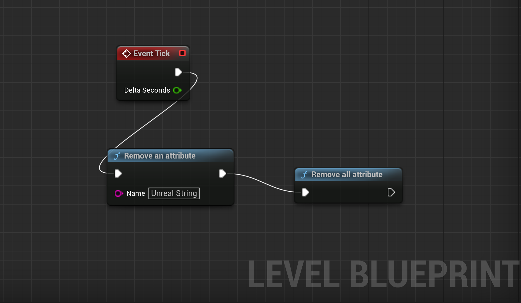 Screenshot of the Unreal Engine Plugin Remove Attributes