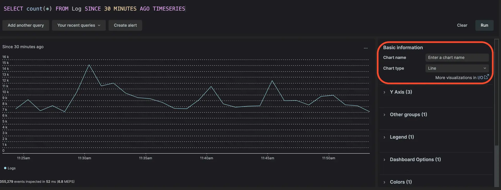 A chart screenshot example 