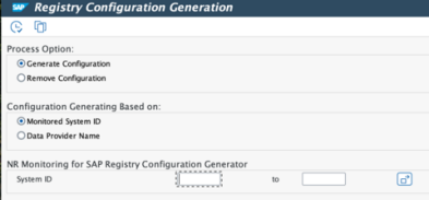 Image showing the option on how to register configuration generation Image showing the option on how to register configuration generation
