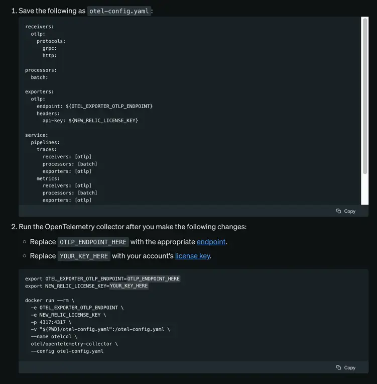 Screenshot showing indentation in lists