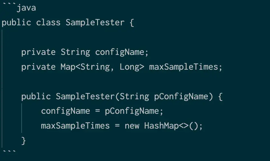 Screenshot showing how to format a Java code block