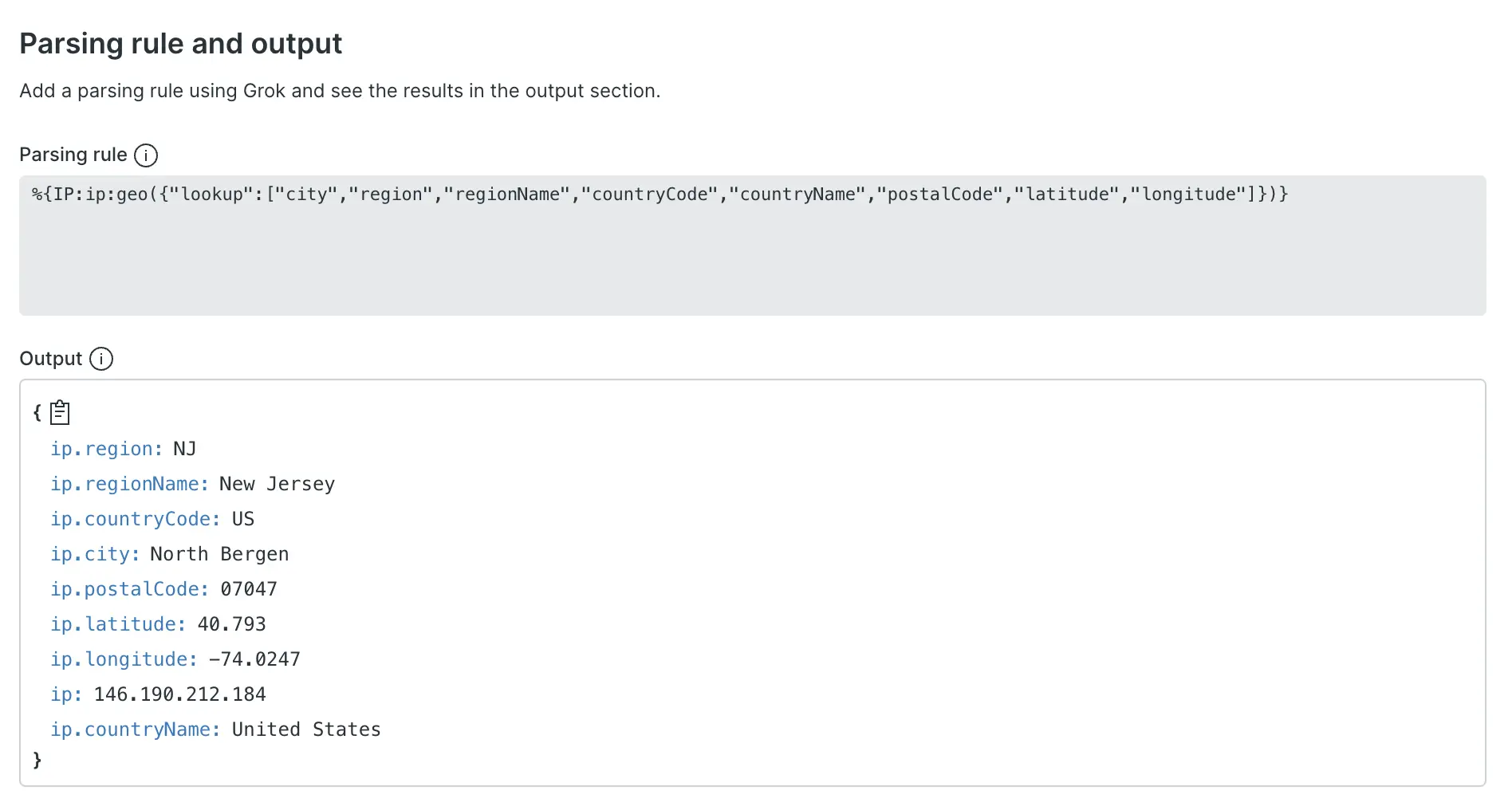 Geolocate ip addresses with parsing