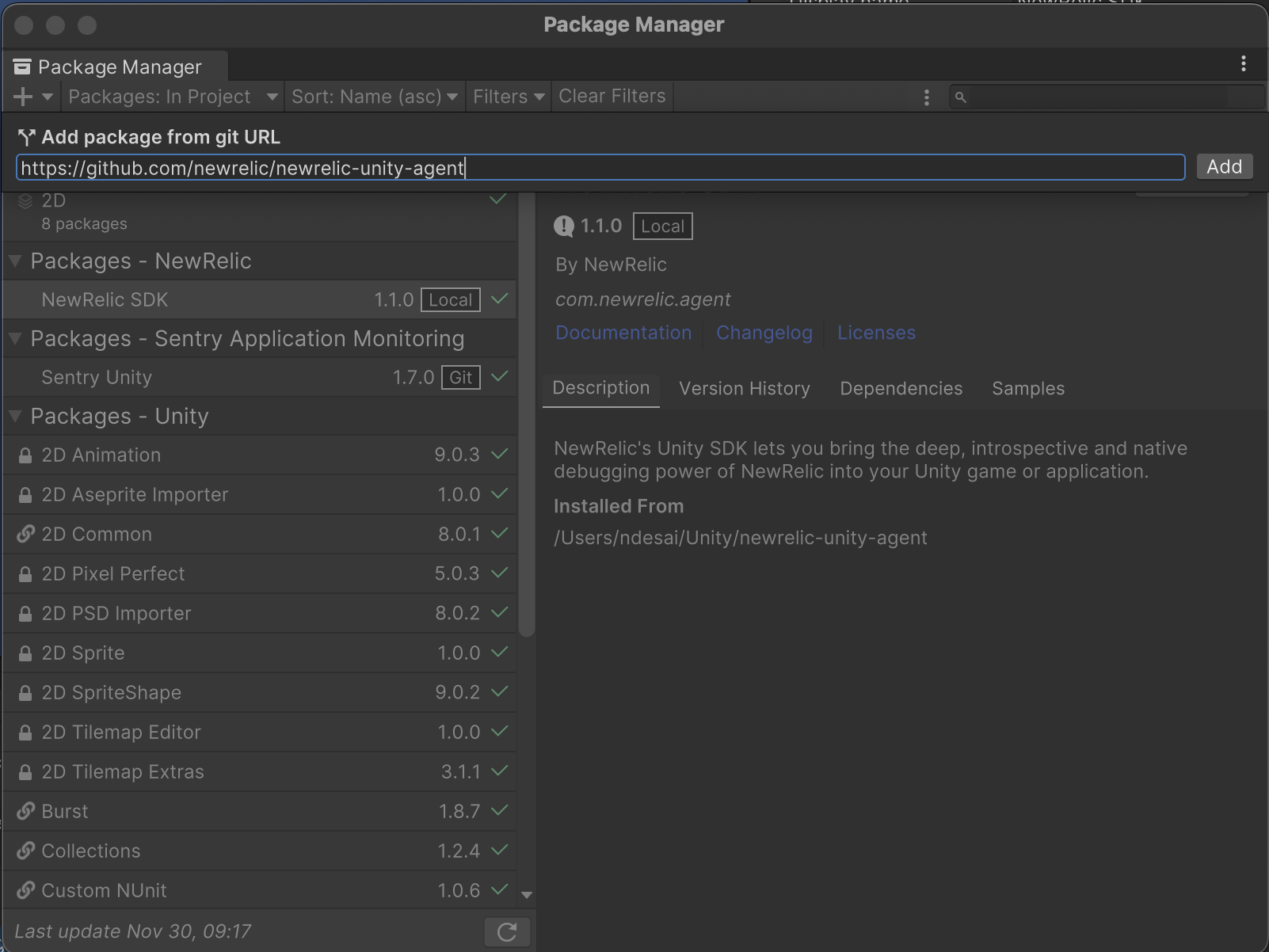 Unity Agent Install From Package Manager